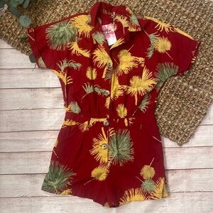 NWT Roxy Tropical Romper Size S